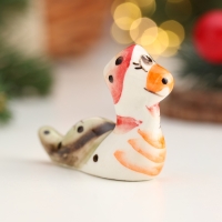 Сувенир символ года "Змея Мотя", гжель, цвет, 5 см