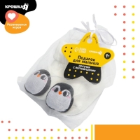 Носочки для малышей «Пингвинчики», с погремушкой, Крошка Я Носочки для малышей «Пингвинчики», с погремушкой, Крошка Я