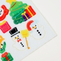 Наклейки из фетра &laquo;Новогоднее настроение&raquo;, 11 х 18,5 см, 14 шт