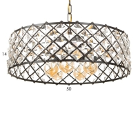 Люстра 91298/5 E14 40Вт черный 50х50х76 см