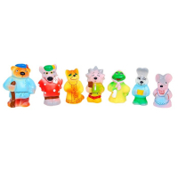 Набор резиновых игрушек &laquo;Теремок&raquo;, 7 шт.