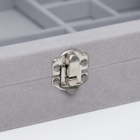 Шкатулка бархат для украшений (колец, браслетов и серёг) "Серый туман" 5х20х28 см Шкатулка бархат для украшений (колец, браслетов и серёг) "Серый туман" 5х20х28 см