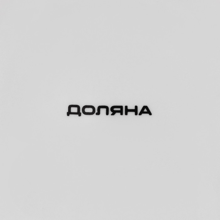 Тарелка фарфоровая обеденная Доляна &laquo;Пташка&raquo;, d=25,3 см, цвет белый