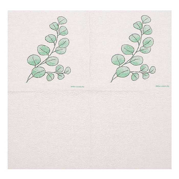 Салфетки бумажные однослойные Салфетки бумажные однослойные "Эко" эвкалипт 24х24 см, набор 50 шт.