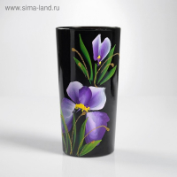 Набор для сока с подносом "Ирис" художественная роспись, 6 стаканов 1250/200 мл Набор для сока с подносом "Ирис" художественная роспись, 6 стаканов 1250/200 мл