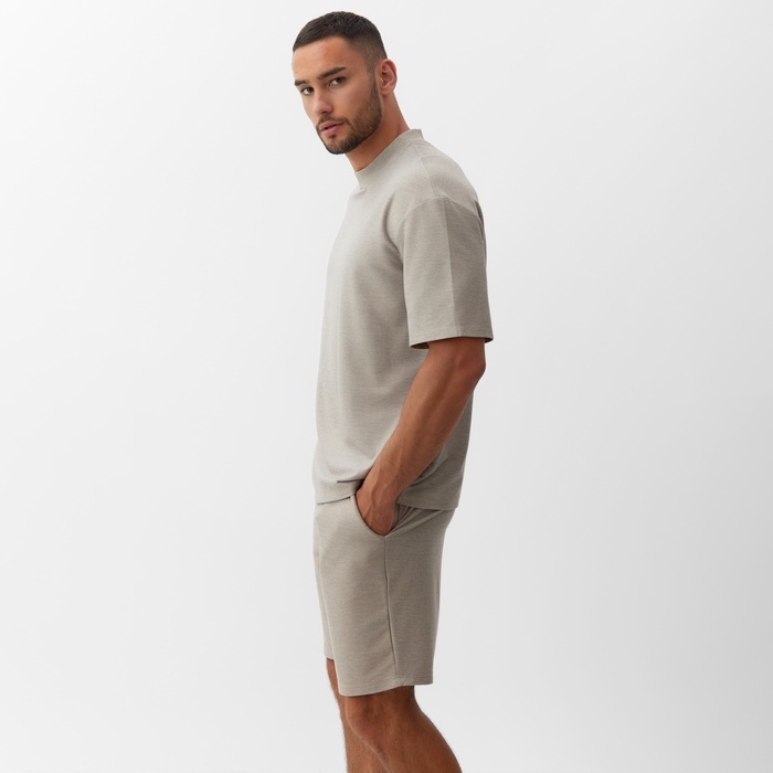 Футболка мужская  MINAKU REGULAR: цвет серый, размер 46