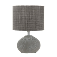 Настольная лампа "Венди" Е14 40Вт бело-серый 15х15х25 см RISALUX