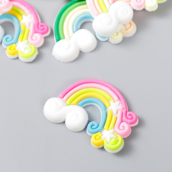 Декор для творчества резина "Радуга" набор 15 шт 2,3х3,4 см