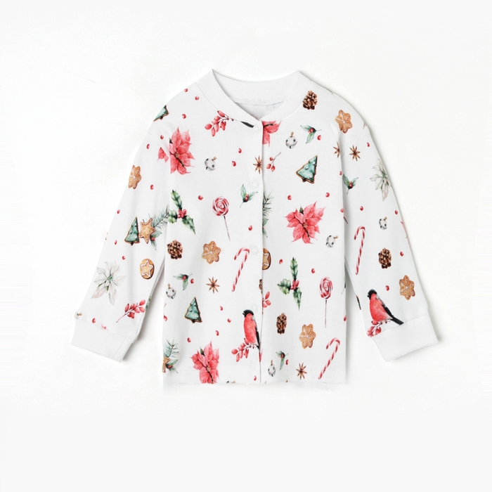 Кофточка детская MINAKU Кофточка детская MINAKU "Winter", цвет белый, рост 56-62 см