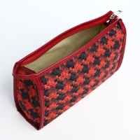Косметичка на молнии, цвет красный/чёрный Косметичка на молнии, цвет красный/чёрный