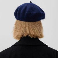 Берет женский MINAKU, цвет темно-синий, р-р 54-56