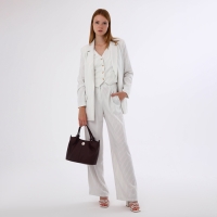 Сумка женская на молнии, цвет бордовый