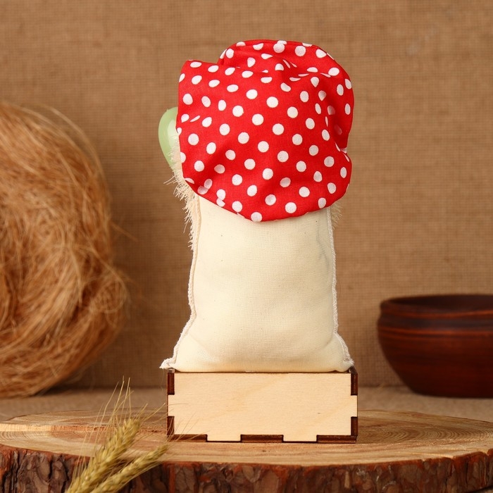 Оберег - шкатулка &laquo;Домовой с ложкой&raquo;, 25 см, микс