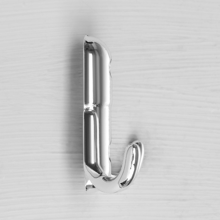 Крючок-вешалка № 8, цвет хром глянец, 100 шт. Крючок-вешалка № 8, цвет хром глянец, 100 шт.