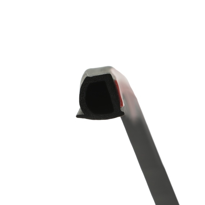 Уплотнитель двери в автомобиль, самоклеящийся, 1 м, черный, набор 2 шт Уплотнитель двери в автомобиль, самоклеящийся, 1 м, черный, набор 2 шт