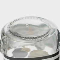 Кружка стеклянная с крышкой и трубочкой Доляна &laquo;Поцелуй&raquo;, 450 мл, 10&times;7,5&times;13 см