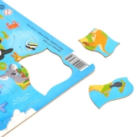 Пазл в рамке &laquo;Карта мира&raquo;, 42 детали