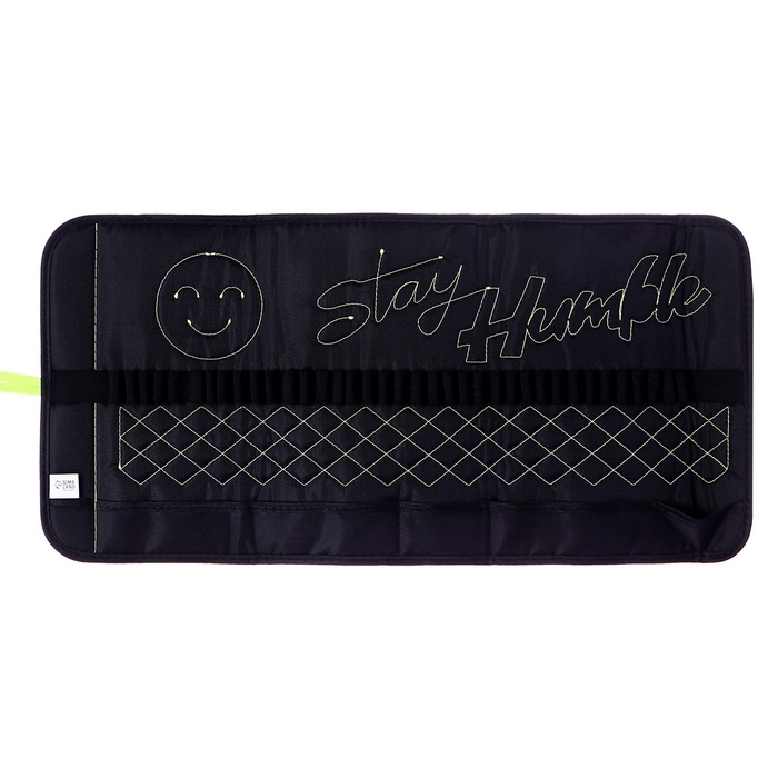 Пенал мягкий скрутка , 220х460 мм , Calligrata, вышывка Пенал мягкий скрутка , 220х460 мм , Calligrata, вышывка "Позитив", на шнуровке, на 37 предметов