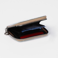 Кошелёк на молнии, отдел для карт, для монет, цвет белый