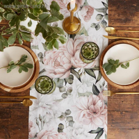 Дорожка на стол "Этель" Пионы 40х145 +/-5 см, 100% хлопок, саржа 190 г/м2