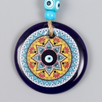 Подвеска от сглаза "Цветок мехенди" 9х1,5х13 см