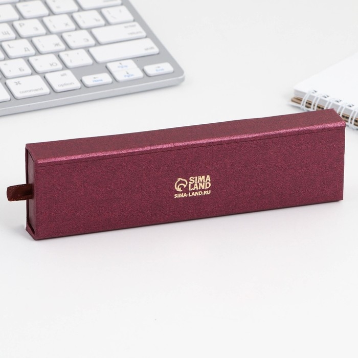 Ручка в подарочном футляре &laquo;Учителю: С Днём Учителя&raquo;, металл, синяя паста, пишущий узел 1.0 мм