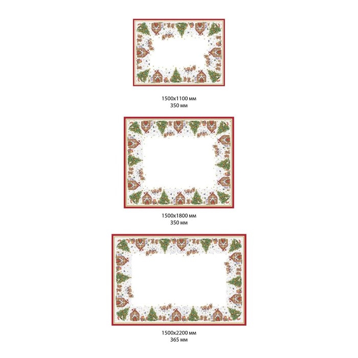 Скатерть новогодняя Этель "Новогодняя сказка"150х180см +/-3см с ГМВО, хл100%