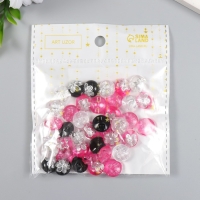 Пуговицы пластик на полуножке "Серебряный цветок" цветная МИКС набор 40 шт 1,2х1,2 см Пуговицы пластик на полуножке "Серебряный цветок" цветная МИКС набор 40 шт 1,2х1,2 см