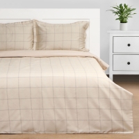 Постельное бельё Этель 1,5 сп Cage: beige, 143х215 см, 150х215 см, 50х70+3 см-2 шт, мако-сатин, 114г/м2 Постельное бельё Этель 1,5 сп Cage: beige, 143х215 см, 150х215 см, 50х70+3 см-2 шт, мако-сатин, 114г/м2