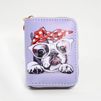 Кошелёк на молнии "Выбражулька", цвет серый