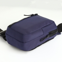 Сумка-слинг из текстиля, цвет синий