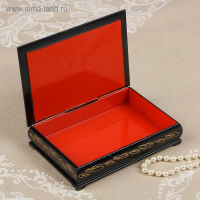 Шкатулка &laquo;Лилии в вазе&raquo;, 11&times;16 см, лаковая миниатюра