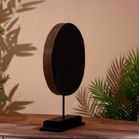 Декор "Круг" на подставке, албезия 30х9х42 см