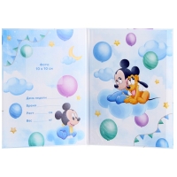 Папка для свидетельства о рождении, 1 файл 21х30 см, Микки Маус