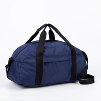 Сумка спортивная на молнии, без подкладки, наружный карман, средний размер, длинный ремень, цвет синий Сумка спортивная на молнии, без подкладки, наружный карман, средний размер, длинный ремень, цвет синий