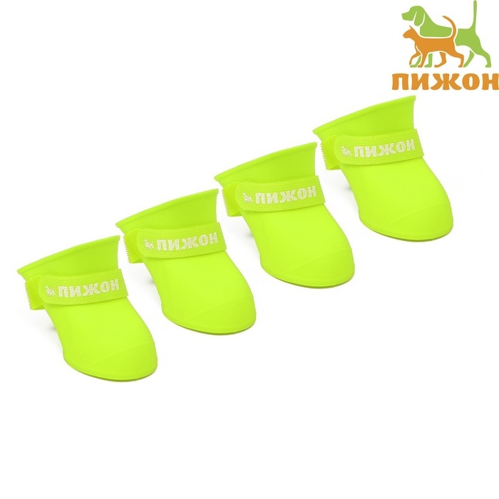 Сапоги резиновые Пижон, набор 4 шт., р-р S (подошва 4 Х 3 см), жёлтые Сапоги резиновые Пижон, набор 4 шт., р-р S (подошва 4 Х 3 см), жёлтые