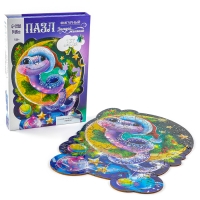 Пазлы фигурные деревянные &laquo;Волшебная змея&raquo; с голографией, 137 элементов, символ года 2025