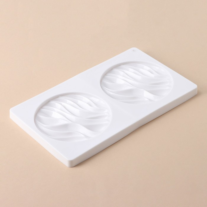 Форма для муссовых десертов и выпечки KONFINETTA &laquo;Зебрано&raquo;, силикон, d=13,2 см, 30,5&times;18 см, цвет белый