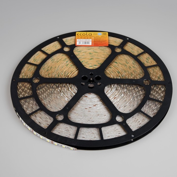Светодиодная лента Ecola PRO 50 м, IP20, SMD5050, 60 LED/м, 14.4 Вт/м, 12 В, 6000К Светодиодная лента Ecola PRO 50 м, IP20, SMD5050, 60 LED/м, 14.4 Вт/м, 12 В, 6000К