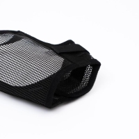 Намордник сетчатый с двойной фиксацией, размер L (длина по носу 6 см, обхват морды 25 см), чёрный Намордник сетчатый с двойной фиксацией, размер L (длина по носу 6 см, обхват морды 25 см), чёрный