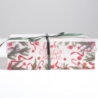 Коробка для капкейка &laquo;С Новым годом!&raquo;, 23 х 16 х 7.5 см, Новый год