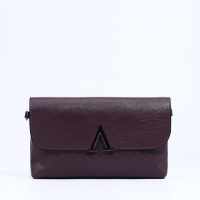 Сумка-клатч на магните, длинный ремень, цвет фиолетовый Сумка-клатч на магните, длинный ремень, цвет фиолетовый