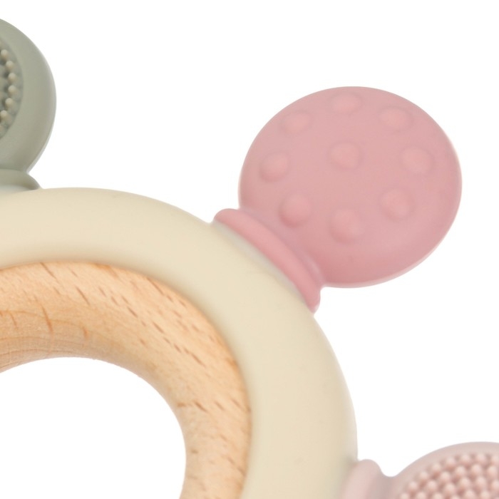 Прорезыватель силиконовый «Массажер», цвет розовый, бежевый, Mum&Baby Прорезыватель силиконовый «Массажер», цвет розовый, бежевый, Mum&Baby