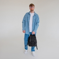 Рюкзак мужской городской, TEXTURA, текстиль, цвет чёрный Рюкзак мужской городской, TEXTURA, текстиль, цвет чёрный