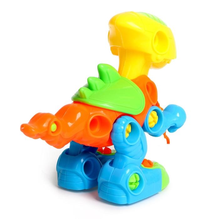 Конструктор для малышей &laquo;Динозаврик&raquo;, с отвёрткой, 38 деталей