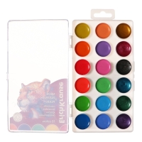 Акварель 18 цветов ErichKrause Safari Neon+Pastel+Pearl с европодвесом