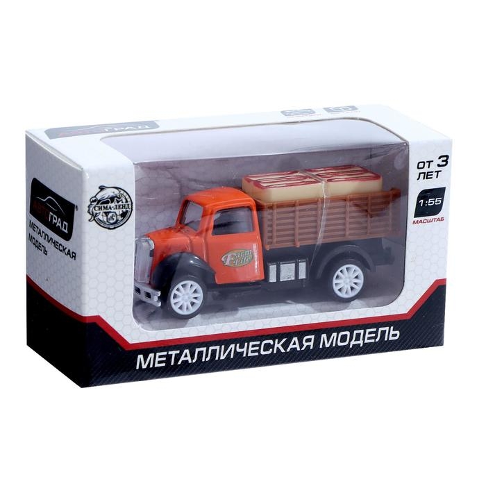 Грузовик металлический &laquo;Бортовой&raquo;, инерция, МИКС