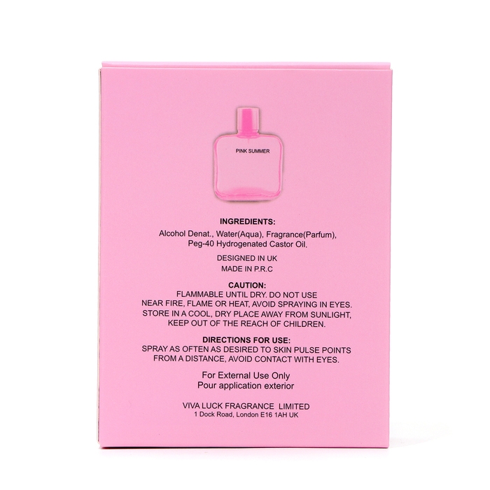 Туалетная вода женская Pink Summer, 100 мл