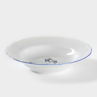 Тарелка фарфоровая глубокая &laquo;Гуси&raquo;, 250 мл, d=20 см, деколь МИКС