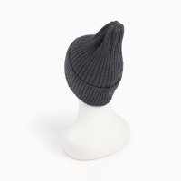 Шапка женская демисезонная, цвет т-серый, размер 56-58 Шапка женская демисезонная, цвет т-серый, размер 56-58